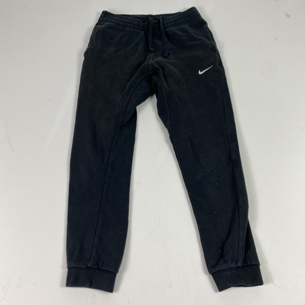 Nike Pants Mens‎ Medium Black Fleece Joggers Sweatpants Swoosh 716830-010